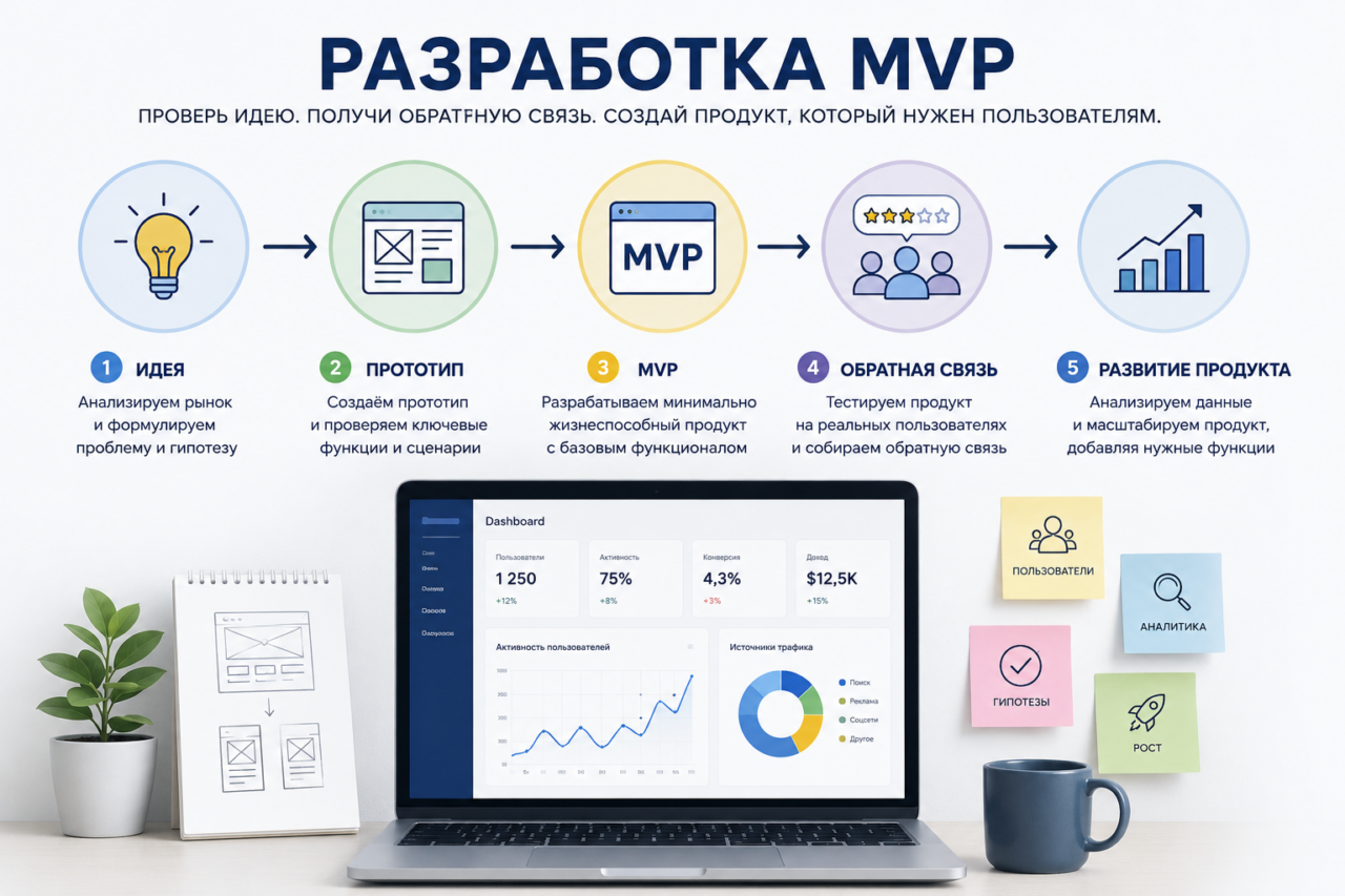 Разработка MVP: первый шаг к созданию успешного цифрового продукта