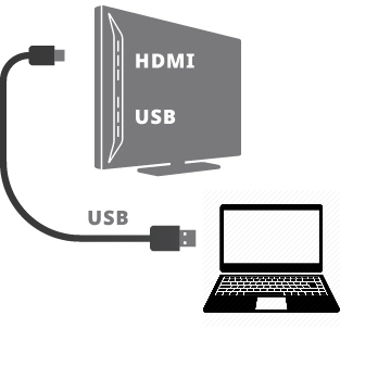 Как подключить компьютер к телевизору по USB?